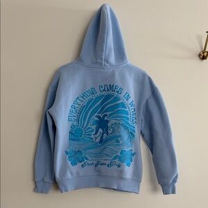 Pink Palm Puff Hoodie